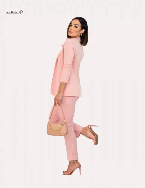 Conjunto Feminino de luxo  Lady Griffe  Rosa Bebê - Image 3