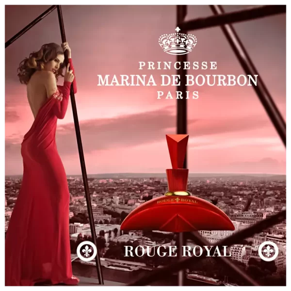 Perfume Rouge Royal Marina de Bourbon Eau de Parfum 100ml - Image 4