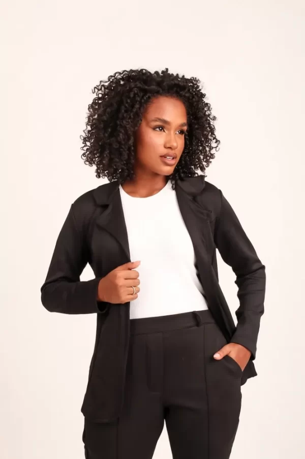 Blazer de luxo  Lady Griffe  Preto - Image 2
