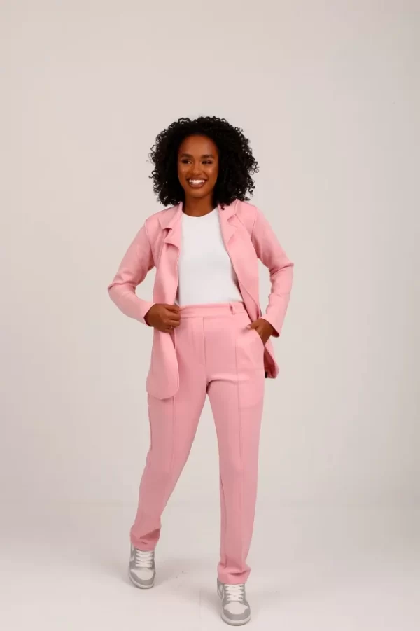 Blazer de luxo  Lady Griffe Rosa Bebê - Image 2