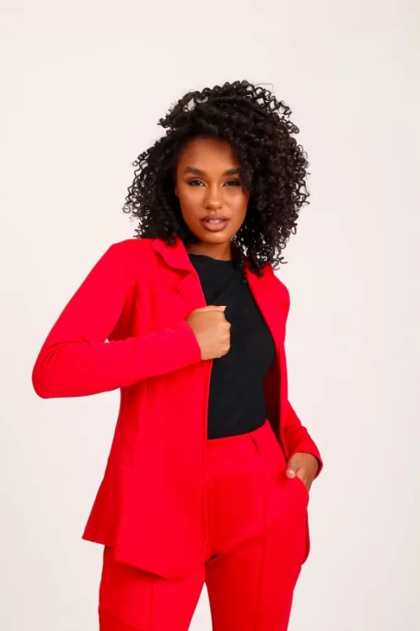 Blazer de luxo  Lady Griffe Vermelho - Image 2
