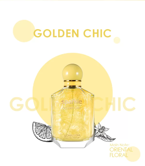 PERFUME  FEMININO SPARKLE GOLDEN CHIC 100 ML LONKOOM - Image 2