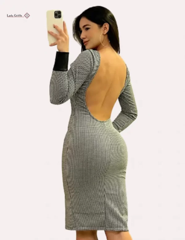 Vestido Viana  Lady Griffe Xadrez - Image 2