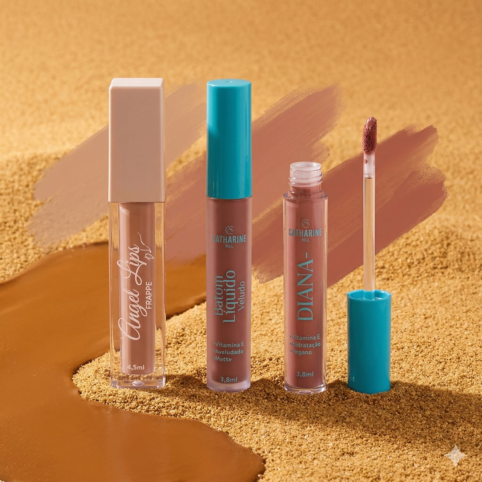 Kit Lábios Nude Quente 1 - Kit 12