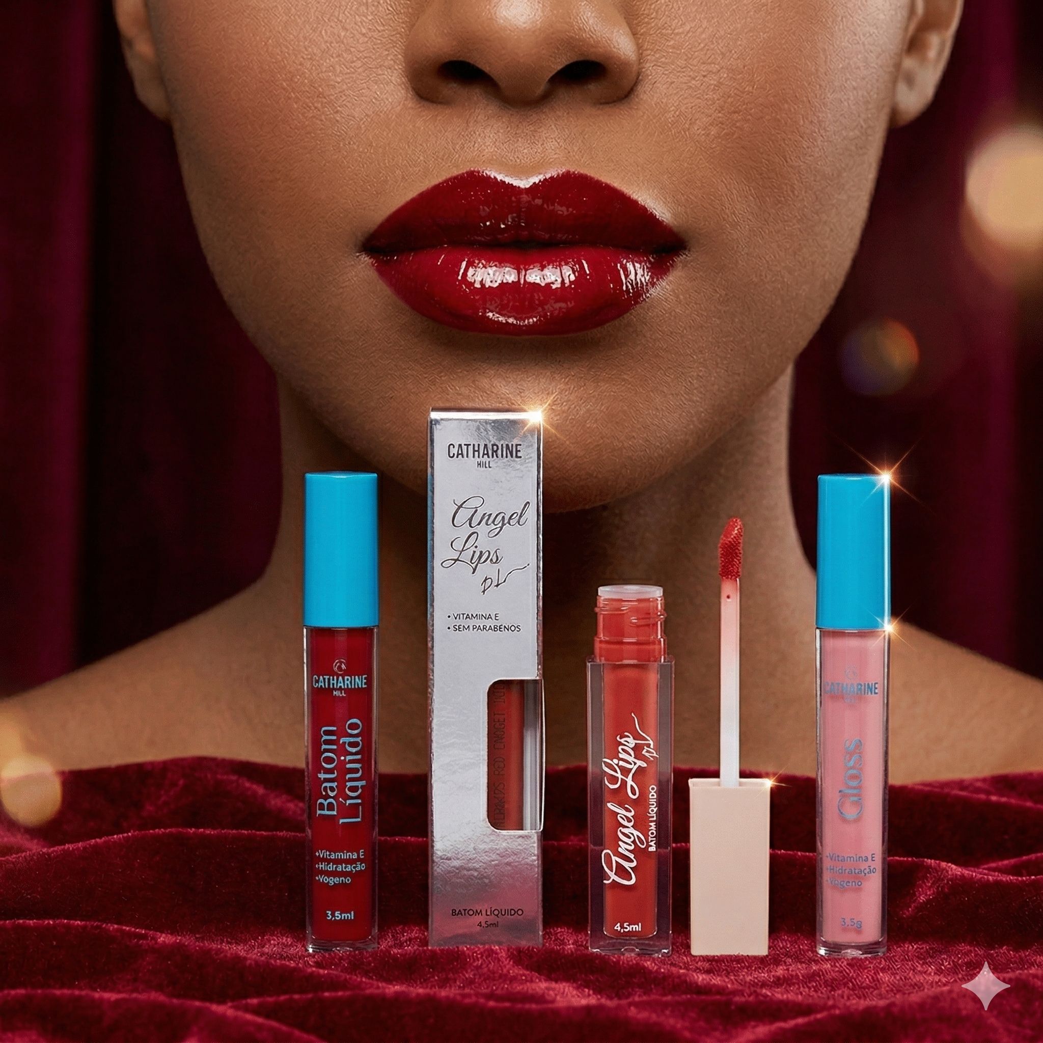 Kit Lábios Vermelho/Poder - Kit 14